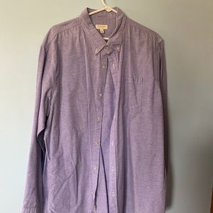 Sonoma lt purple shirt button down casual button collar worn a couple times XL